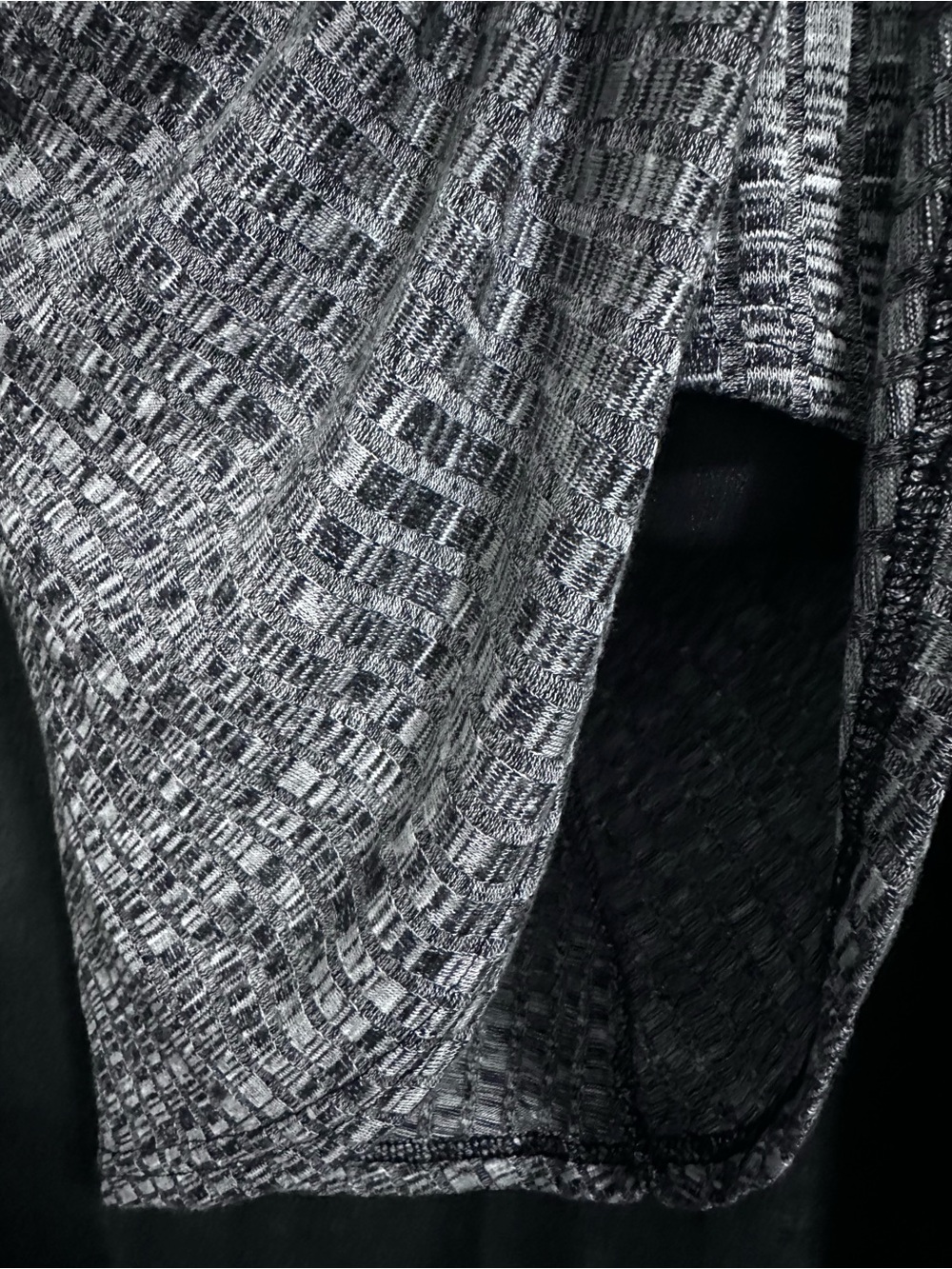 Rue21 Gray Knit Wrap Midi Skirt with Side Tie SZ L - Picture 4 of 4